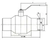 10нж9пм ball valve, DN300, PN40 