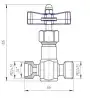 globe valve, DN5, PN160 