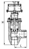 angle inlet valve, DN275, PN265 