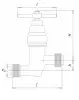 14нж17п28-1 bellows globe valve, DN10, PN10 