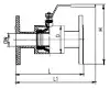 ball valve, DN32, PN25 