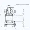 11с67п ball valve, DN100, PN16 
