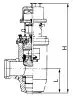 angle inlet valve, DN250, PN230 