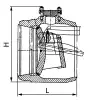 swing check valve, DN500, PN120 