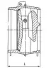swing check valve, DN300, PN25 
