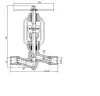 control valve, DN32, PN100 