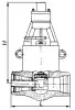lever-operated control valve, DN225, PN200 