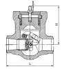 swing check valve, DN325, PN373 