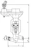 globe valve, DN40, PN373 