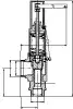 spring-type safety valve, DN32, PN10 