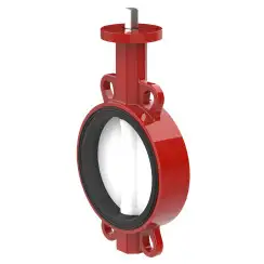 Wafer type butterfly valve with steel body and stainless steel disk and EPDM seat, DN300, PN16. PA300 series 