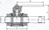 ball valve, DN20, PN16 