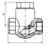 16с48нж non-return stop valve, DN25, PN160 