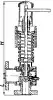 spring-type angle safety valve with damper, DN50, PN64 