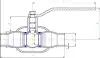 ball valve, DN15, PN40 