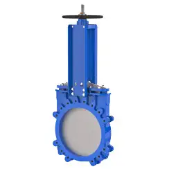 Bidirectional knife gate valve with ductile-iron body and EPDM seat, DN400, PN10. PA520 series 