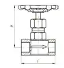 15с67бк needle valve, DN6, PN160 