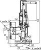 spring-type safety valve, DN32, PN16 