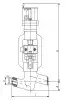 globe valve, DN65, PN98 