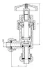 22лс87п bellows angle valve, DN10, PN25 