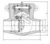 swing check valve, DN100, PN373 
