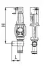 angle control valve with packing gland, DN100, PN47 