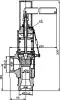 spring-type safety valve, DN40, PN10 