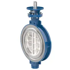 Wafer type butterfly valve with tripple eccentricity with steel body and carbon steel disk and metal-on-metal seat, DN900, PN16. PA900 series 