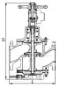 22ч7п diaphragm valve with anticorrosive coating, DN50, PN6 