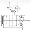 10лс909п ball valve, DN100, PN16 