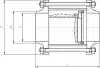 19с11нж-ХЛ swing check valve, DN50, PN16 