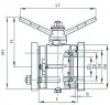 11тн41п ball valve, DN200, PN25 