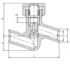 lift check valve, DN40, PN98 