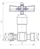 globe valve, DN5, PN250 