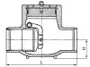 4с-3-5 swing check valve, DN250, PN63 