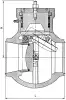 swing check valve, DN400, PN110 