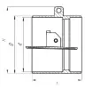19нж49нж swing check valve, DN500, PN16 