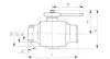 ball valve, DN100, PN100 