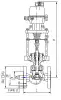 25нж947нж singe-seat control valve, DN200, PN16 