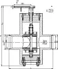 butterfly valve, DN150, PN100 