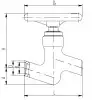 globe valve, DN25, PN200 