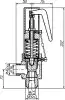 spring-type safety valve, DN25, PN10 