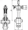 angle control valve with packing gland, DN150/250, PN60 