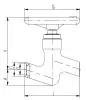 globe valve, DN50, PN100 