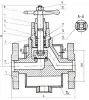 13с18п globe valve with heating, DN25, PN16 