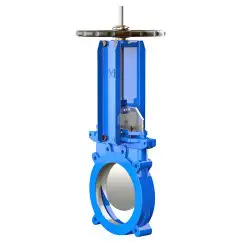 Unidirectional knife gate valve with ductile-iron body and EPDM seat, DN100, PN10. PA540 series 