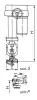 lever-operated throttle valve, DN65, PN114 