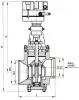 18с-4-4Э butterfly valve, DN150, PN137 