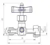 globe valve, DN5, PN25 