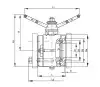 11с41п full-bore ball valve, DN200, PN25 